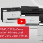 Xerox® C255a multifunctionele kleurenprinter in een werkomgeving